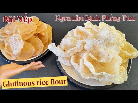 Looking for a new recipe for Glutinous rice flour? Crispy Fried Glutinous Rice Cake | Prawn Crackers