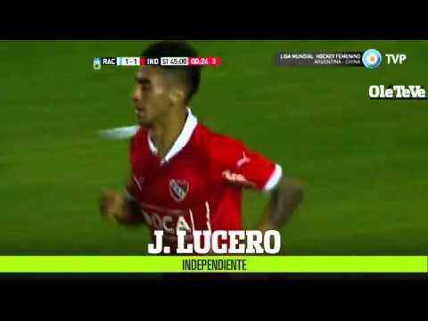 Gol Lucero Independiente Con 9 Jugadores Le Gana A Racing La Final Pre Libertadores 6-12-15
