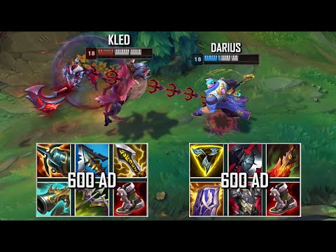 MATHEMATICALLY CORRECT KLED vs DARIUS FULL BUILD FIGHTS & Best Pentakills!