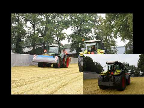 Loonbedrijf Nijmeijer-Kuipers aan het maishakselen bij Fam Wulferink Geesteren