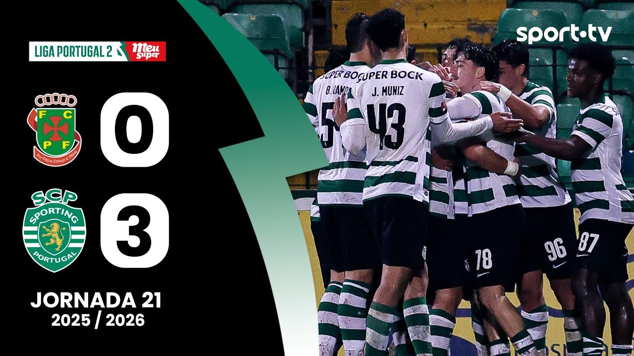 Paços de Ferreira vs Sporting CP B U21 Highlights