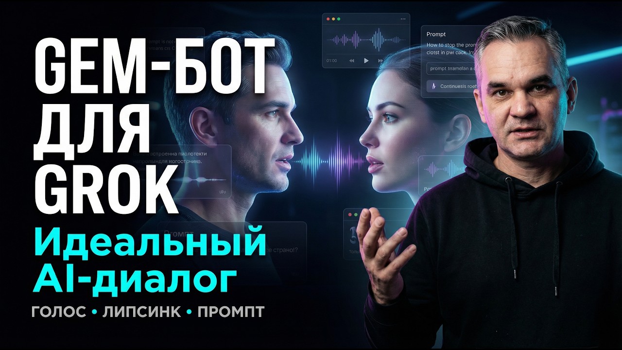 Gem бот для Grok: создаем сценарий и промпт для 30 секундного диалога