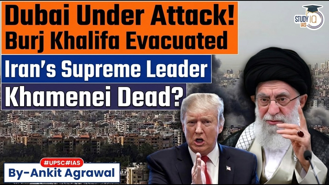 Dubai's Burj Khalifa Hit By Iran Missile? Iran's Khamenei Dead? Ankit Agrawal Study IQ