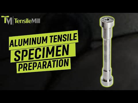 ASTM E8 Aluminum Tensile Specimens - Threaded Ends - TensileTurn IU