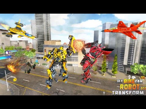 Optimus Prime Multiple Transformation Jet Robot Car Game 2020 | Android Gameplay | Part - 7