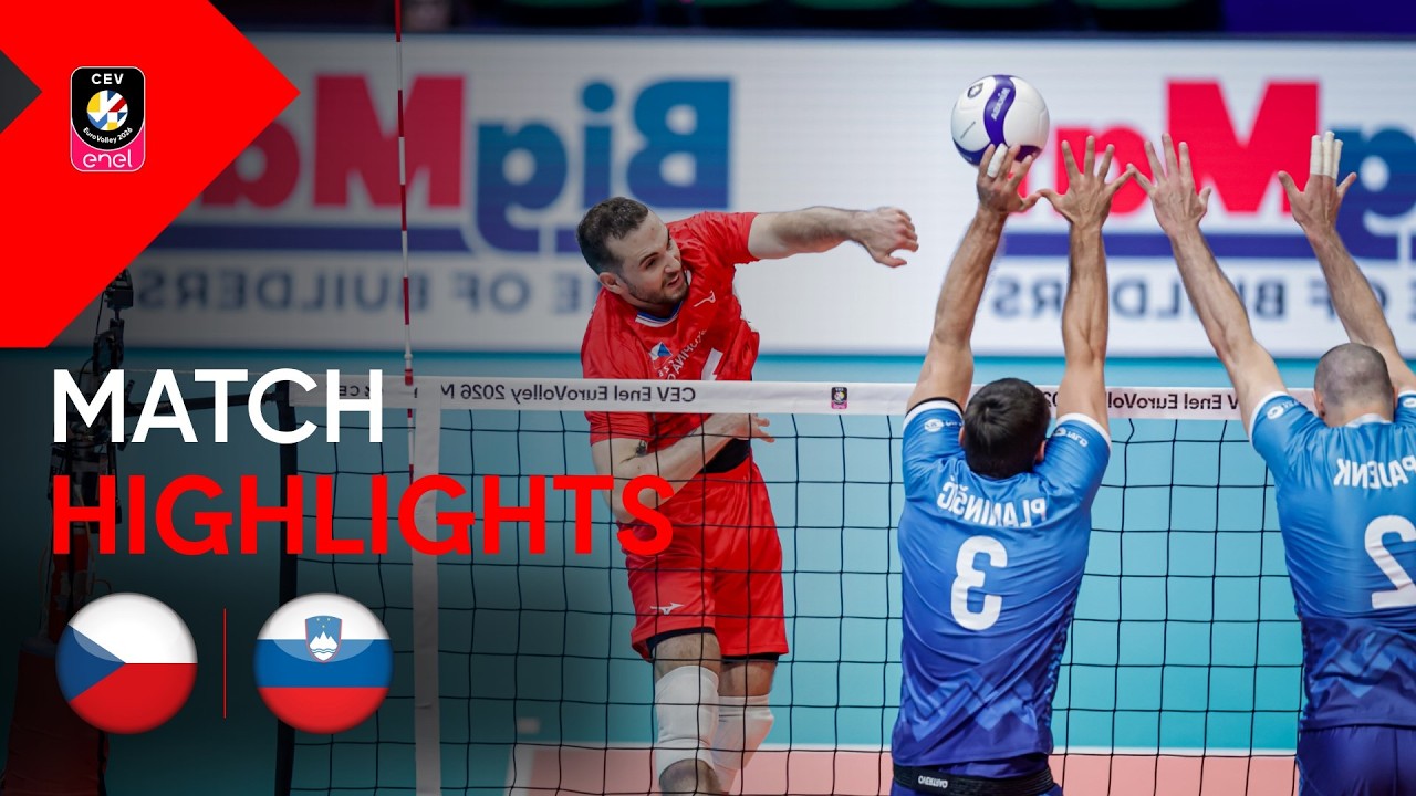 Highlights | Czechia vs. Slovenia | CEV Enel EuroVolley 2026 | Men