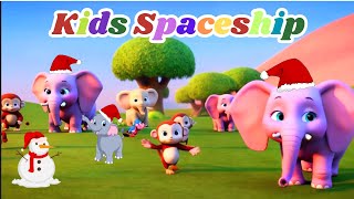 Elephant jungle Song - Toddlers Rhymes | kids spaceship | Elephant Toddlers Rhymes