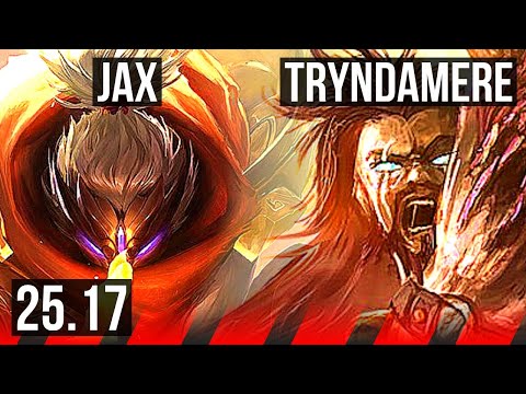 JAX vs TRYNDAMERE (TOP) | 8/0/5, Legendary | KR Grandmaster | 25.17