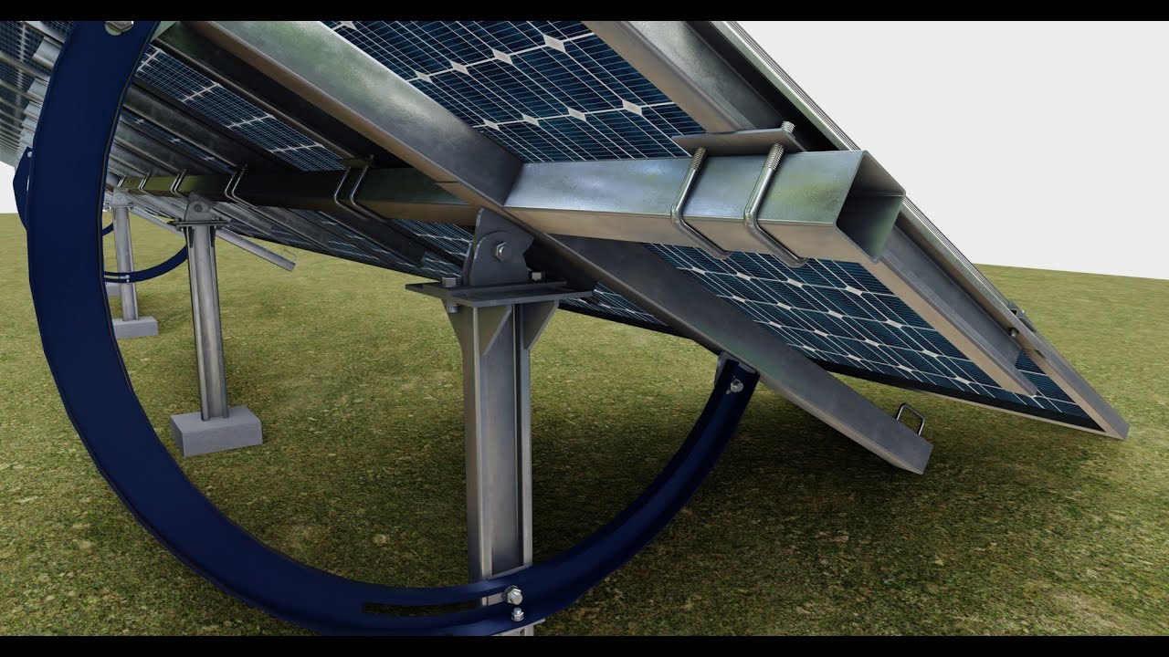 Manual Tracker Solar Energy Structure Type-5 3D Model