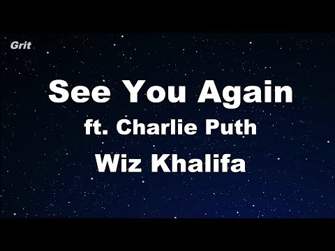 See You Again ft. Charlie Puth - Wiz Khalifa  Karaoke 【With Guide Melody】 Instrumental