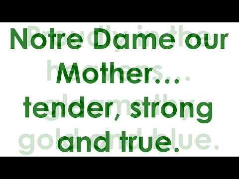 NOTRE DAME OUR MOTHER ppt