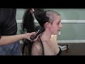 Long Hair Women Forced Headshave