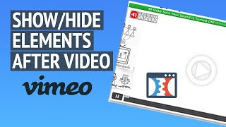 SHOW or HIDE elements after your Vimeo video was watched completely - ClickFunnels Tutorial