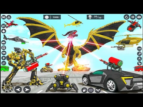 Dragon Robot Police Car Games - Android Gameplay
