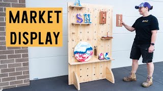 DIY | Portable Market Display Peg Board | ONE sheet of plywood