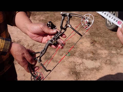 World Smallest Compound Bow Full Features Equal a Cell Phone Weight Metal 220G Speed 186FPS