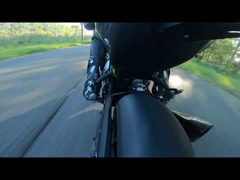 Z900 quickshifter HM TEST Ride incl. PC5, BMC air filter, and full Akrapovic exhaust