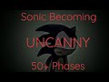 Sonic the Hedgehog Becoming Uncanny (Super Extended Template) (50+ Phases)