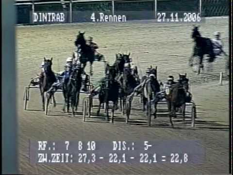 Trabrennen Dinslaken, meine Traberstute Pepperoni läuft