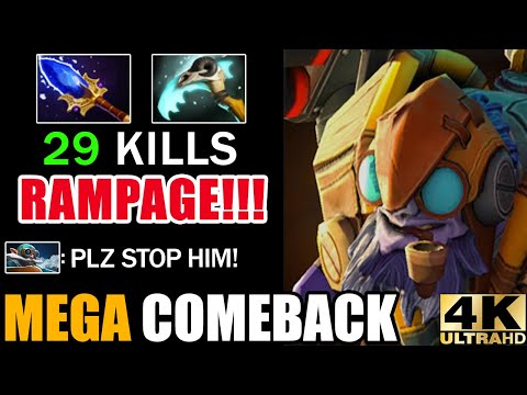 From Bad Early Game To Final Boss Ultra Fast Hand Tinker Rampage!!! Epic Mega Comback 7.29 Dota 2