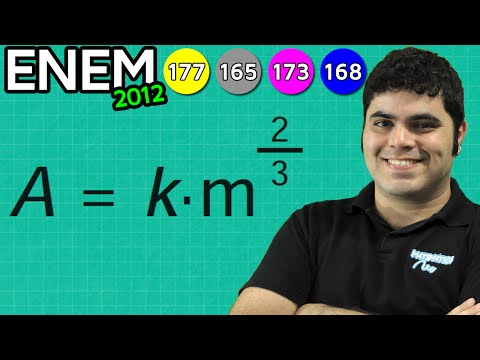 ENEM 2012 Mathematics #33 - Properties of Exponentiation and Radicition with Fractional Exponents