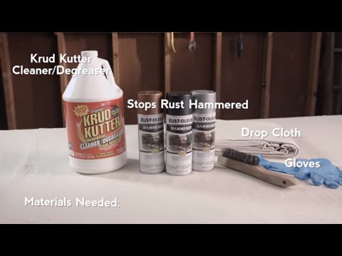 Thumbnail for How to Paint Over Rust with Rust-Oleum Hammered Spray Paint