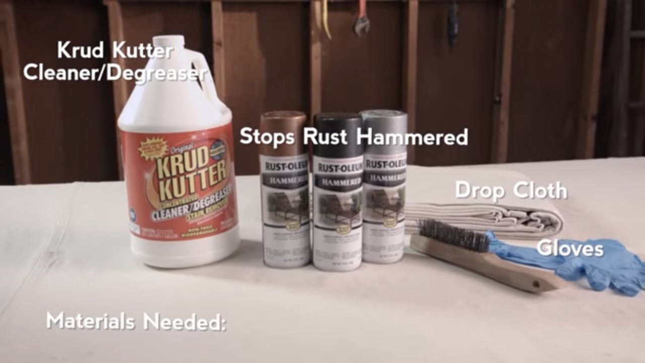 Thumbnail for How to Paint Over Rust with Rust-Oleum Hammered Spray Paint