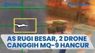 AS RUGI BESAR! Warga Sekarat, 2 Drone Canggih MQ-9 Reaper Hancur Dibombardir Rudal Fateh-110