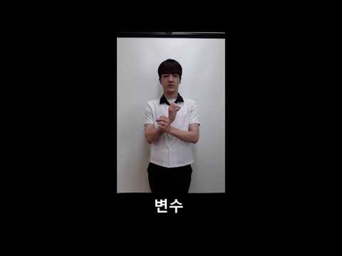 「변수 [變數]」의 한국수어 표현