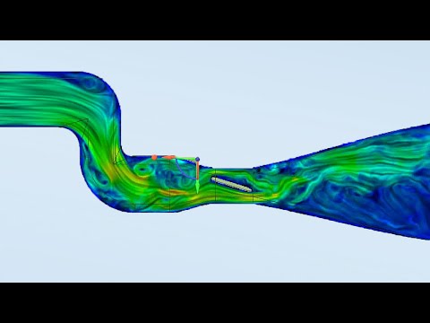 Durchströmung eines Klimakanals mit ANSYS Discovery