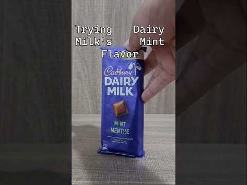 @GoldenGully  is going to hate this one | Trying Cadbury's Dairy Mint Flavor #shorts #chocolate