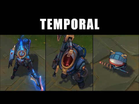 TEMPORAL Chroma - Bardo, Pantheon, Teemo, Nautilus, Ekko, Gnar e Poppy