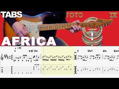 Toto - Africa | Guitar cover WITH TABS | + KEYBOARD SOLO