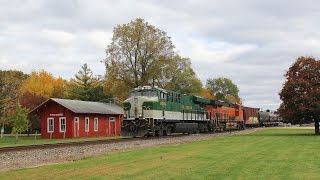 preview picture of video 'NS 8099 West - Steward, Illinois on 10-21-2014'