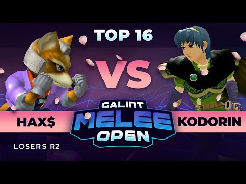 Galint Melee Open: Spring Edition - Hax$ (Fox) vs Kodorin (Marth) - Top 16 Losers Round 2