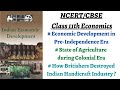 P1 Economic Development Agriculture Sector During Colonial Rule NCERT Class 11 Economics Chapter 1