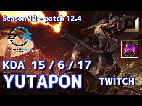 【KRサーバー/GM】DFM Yutapon トゥイッチ(Twitch) VS ジンクス(Jinx) BOT - Patch12.4 KR Ranked【LoL】