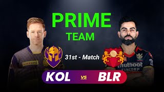 KOL vs BLR dream11 Prediction|kol vs blr|Kol vs blr dream11 Team|KKR vs RCB Dream11 Team Prediction