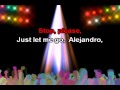 Alejandro, lyrics - Lady Gaga karaoke 
