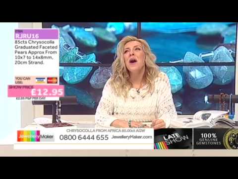 Morganite and  Blue Chalcedony for jewellery making:JewelleryMaker LIVE 26/04/2015
