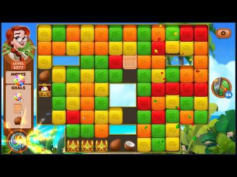 Lost Island Blast Adventure Level 1377 - NO BOOSTERS 🏝️ | SKILLGAMING ✔️