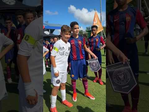 Inter Miami vs Barcelona Academy 😮‍💨🔥 #LaMasia #IMCFacademy