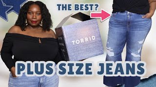 The Best Torrid Plus Size Jeans For My Belly & Curves? | Try On Haul
