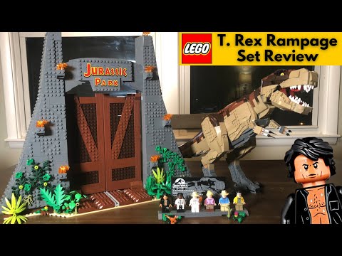 LEGO Jurassic Park T. REX RAMPAGE Set 75936 Review!