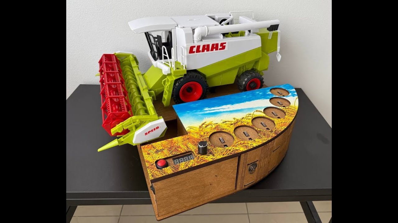 Наливатор "Комбайнер" CLAAS-MAXI под 6 рюмок (комбайн) с встроенным аккумулятором