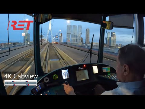 Daylight to Dusk| 4K Cabview| Tram Rotterdam| RET Line 5 & 3 | Barendrecht to Rotterdam