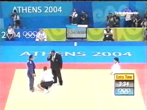 Judo Atenas 2004   Celine Lebrun FRA vs  Noriko Anno JPN