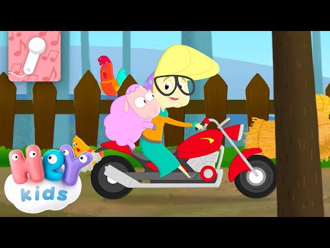 Meine Oma fährt im Hühnerstall Motorrad KARAOKE! |  HeyKids Deutsch | Kinderlieder