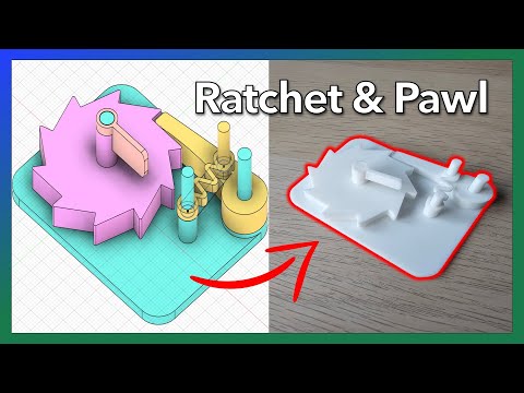 3D Printed Ratchet & Pawl | How to Design One Yourself