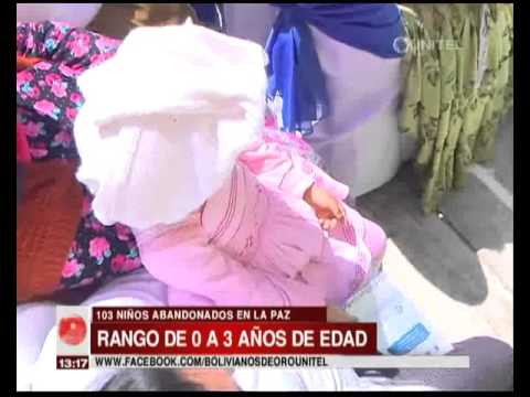 La Paz: 103 bebes abandonados